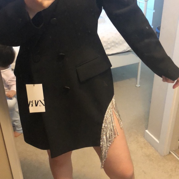 new zara black dress jacket for sale - Picture 3 of 6